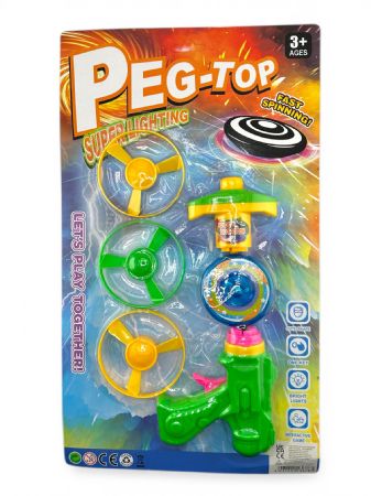 Peg top spinning toy
