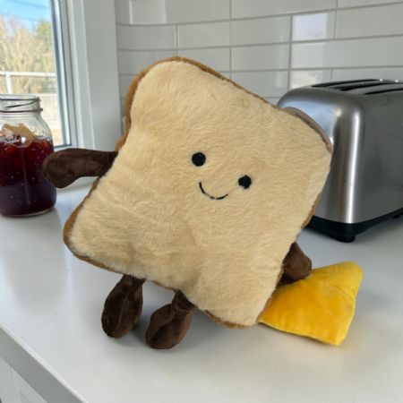 Cheese on toast soft toy 20cm/8"