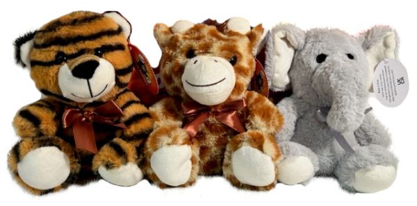 Elephant, Giraffe & Tiger size 1