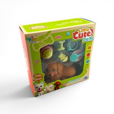 NEW Cute dog in box