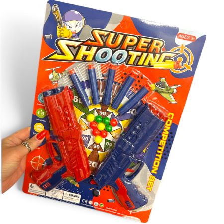 Super shooting 2 guns on card