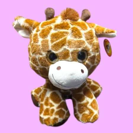 40cm Sitting giraffe with big eyes
