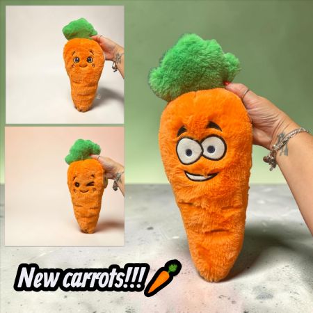 Carrots with faces 30cm