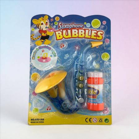 Saxaphone bubbles carded set