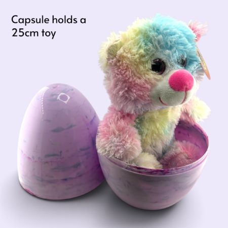 Flat bottom egg capsule empty - large