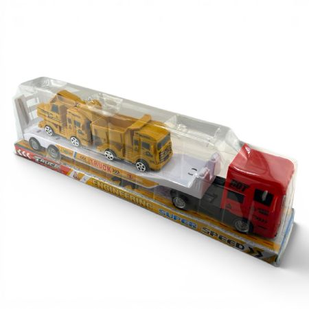 Construction truck transporter