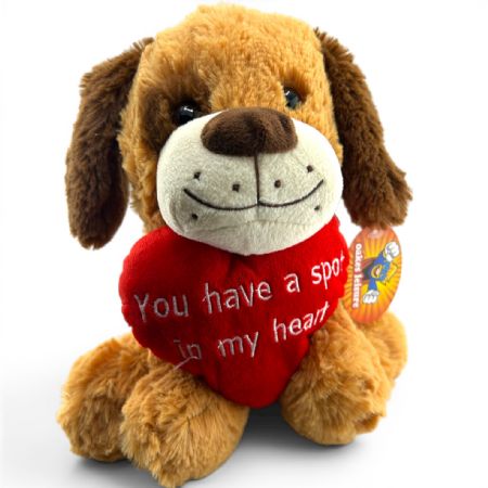 Dog with heart 25cm/10"