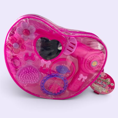 Girls bag with hairdryer & accessories