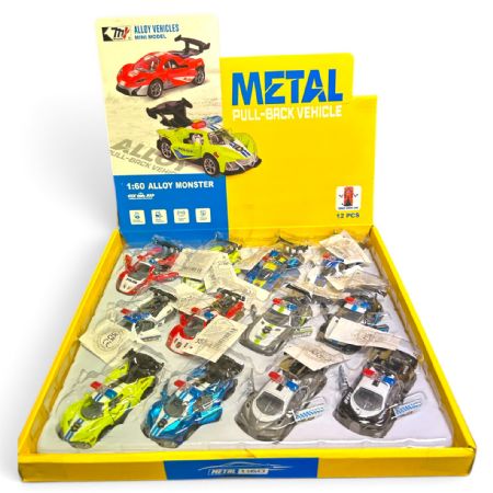 Metal pull back sports vehicle