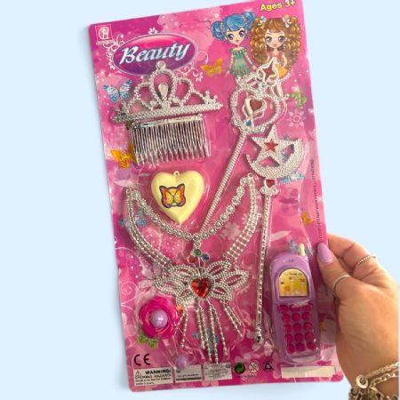 Girls beauty set with tiara