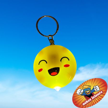 Mini smiley face torch keyring | 021
