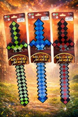 Pixelated Toy Sword – Assorted Colours
