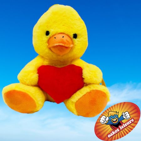 Sitting Duck with heart Soft Toy