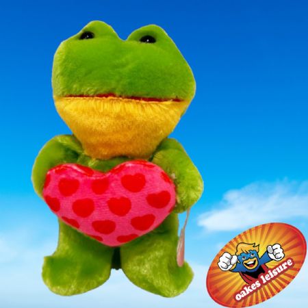 Frog with heart Soft Toy