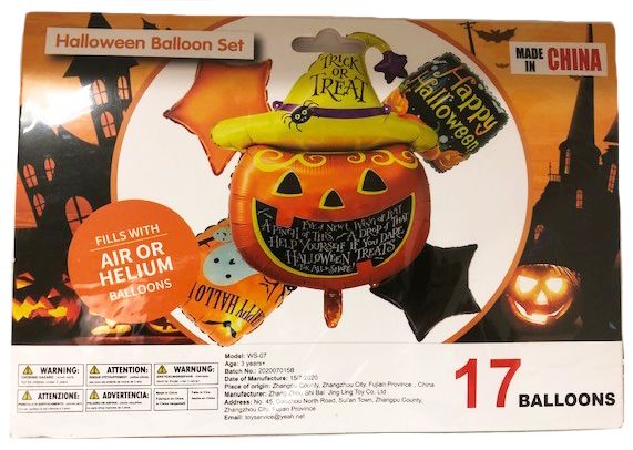 A halloween pumpkin balloon set