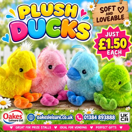 4 Colour Fluffy Duck with legs
