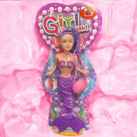 Mermaid on card 2 colour