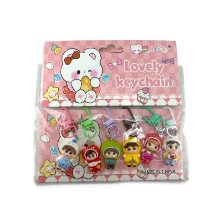 Doll keyrings 