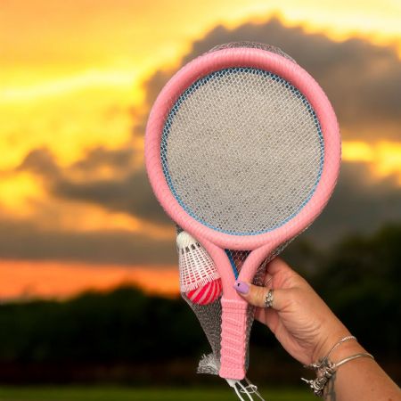 Rackets & ball with shuttlecock