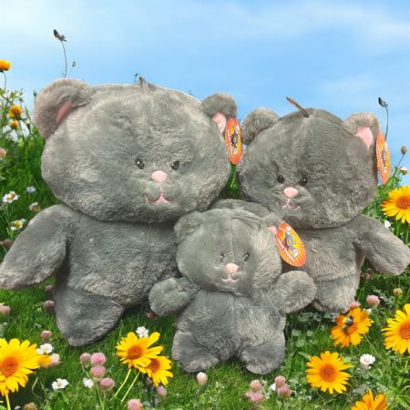 Grey cat 30cm/12"