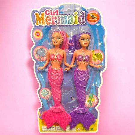 Double mermaid on card