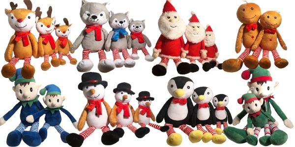 Christmas dangly legs soft toys - Small | 401