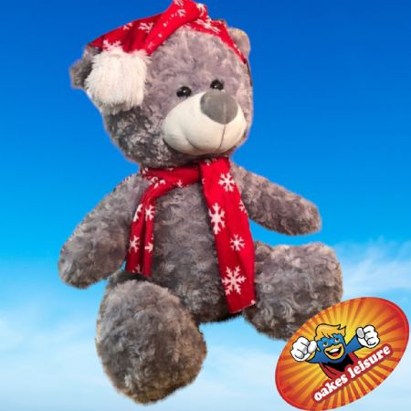 Grey Christmas bear 80cm | 266F