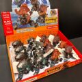 Dinosaur on bikes in display box